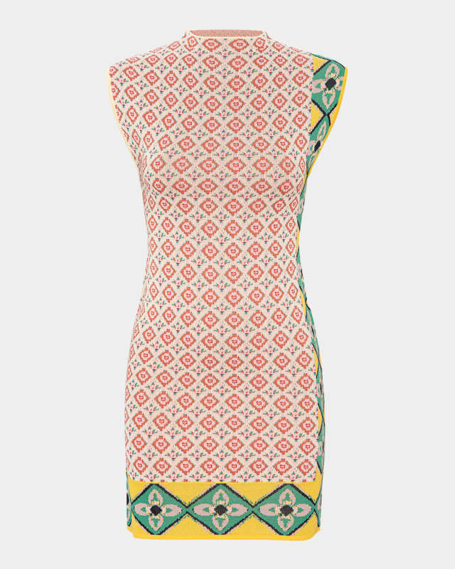 Mattie Mock-Neck Mini Dress